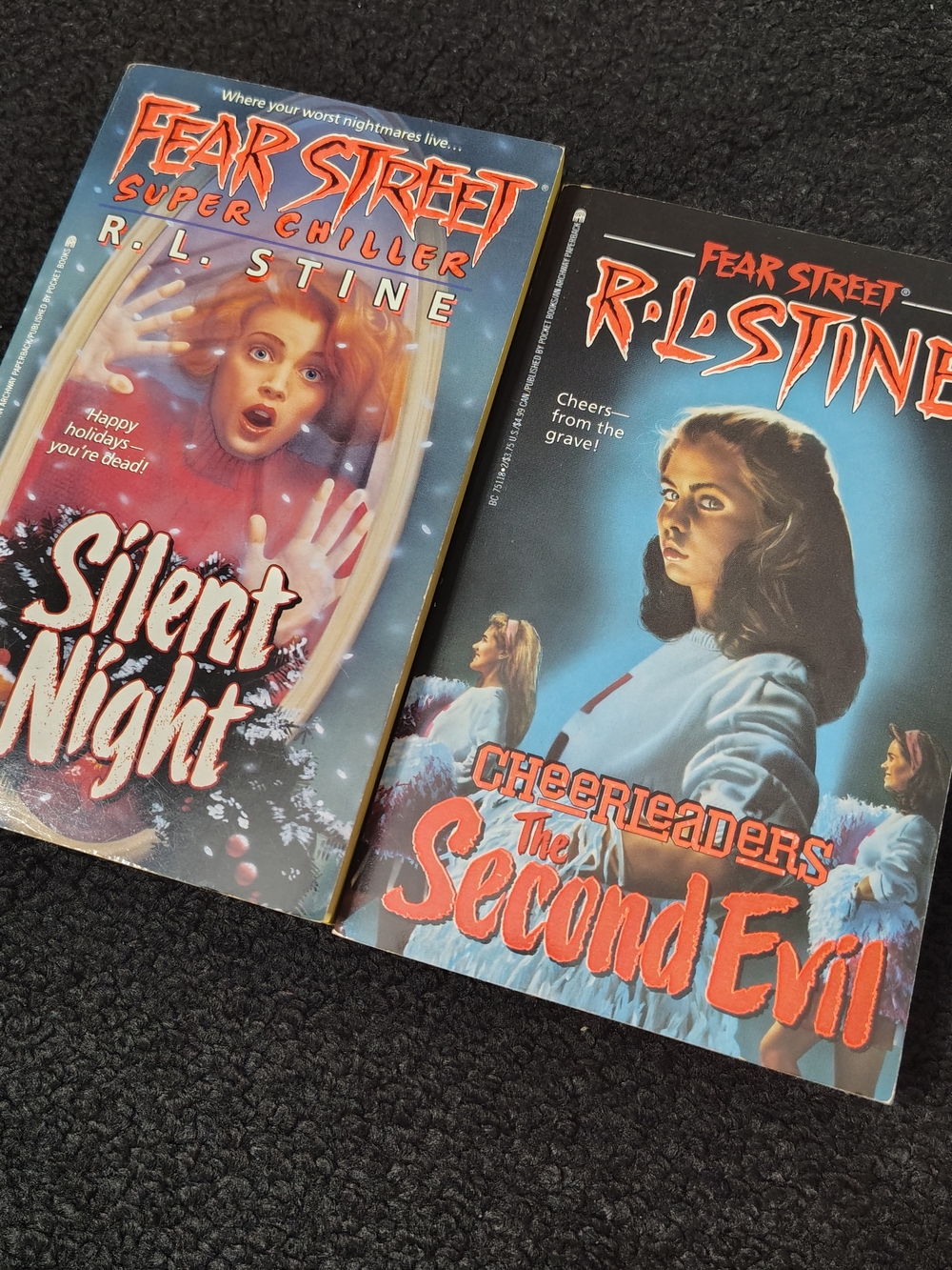 Fear Street RL Stine Silent Night & Cheerleaders The Second Evil Horror Lot